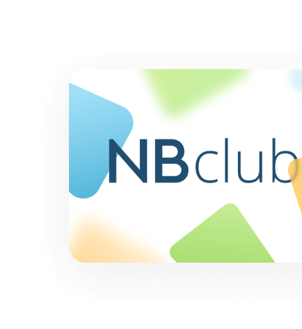 Экземпляр пластиковой карты программы лояльности NBclub