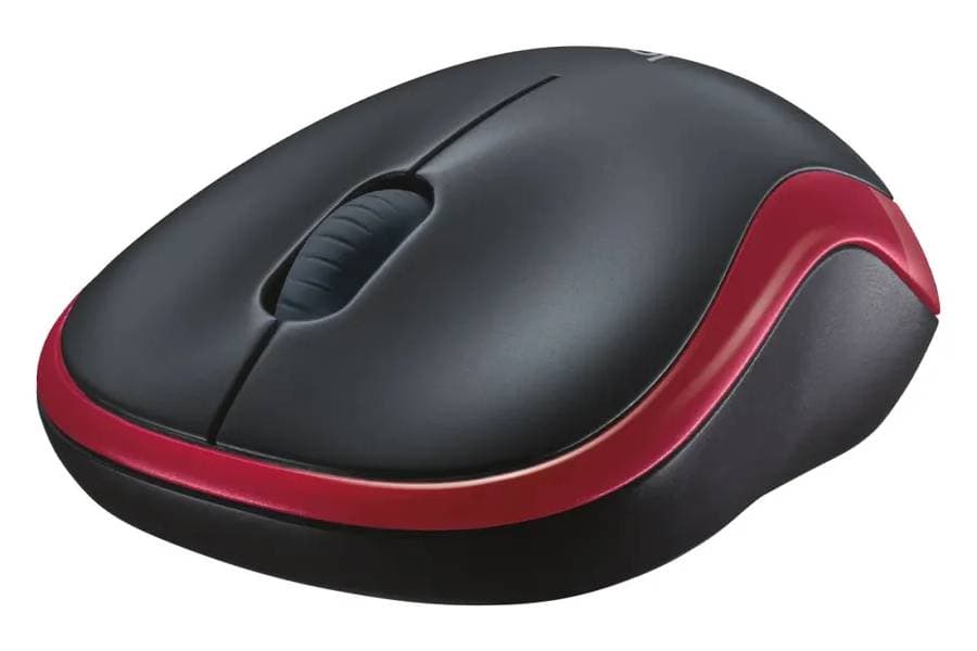 Мышь Logitech M185, беспроводная, красный— фото №2