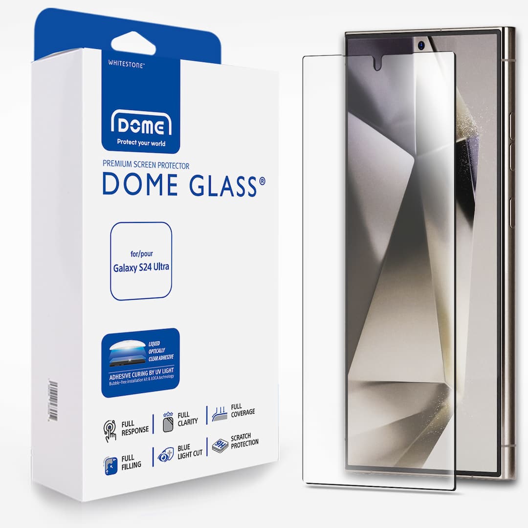 Защитное стекло Whitestone Dome glass 3D для Galaxy S24 Ultra— фото №0